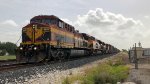 KCSM 4549 leads a southbound through Rosenberg